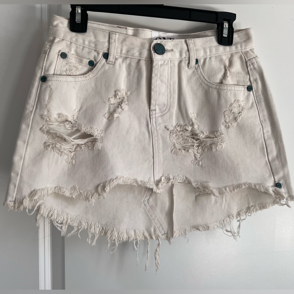 NWT One Teaspoon Denim Skirt